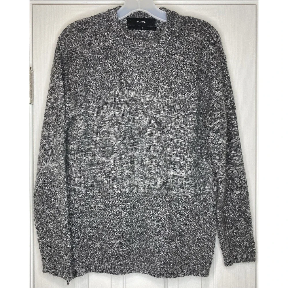 Stampd Women's‎ Needle Pullover Sweater Alpaca Wool Grey Size Medium